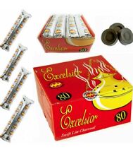 1 Box Excelsior Swift-Lite Charcoal discs incense Burner Coal 80 Discs Shisha Ch