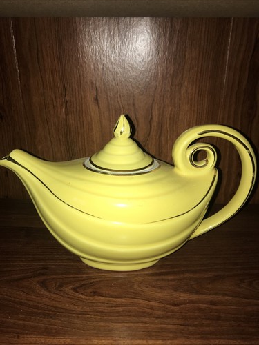 Vintage hall teapot yellow - hall,