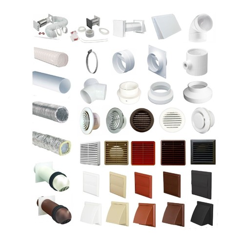 100mm plastic ducting - plastic,