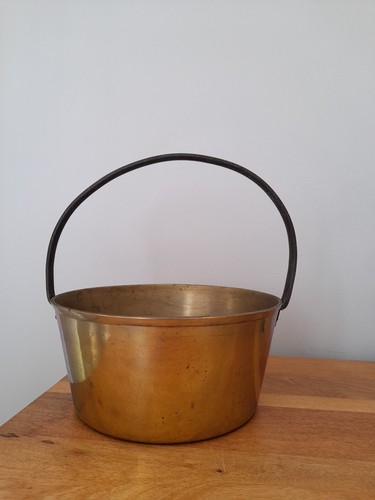 Vintage brass jam pan - vintage,
