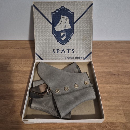 Antique vintage wool spats - antique,