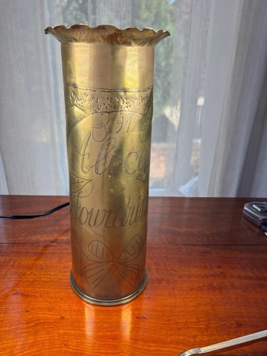 Brass artillery shell case