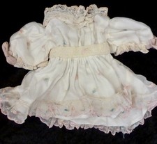DRESS FOR ANTIQUE DOLL, DOLL