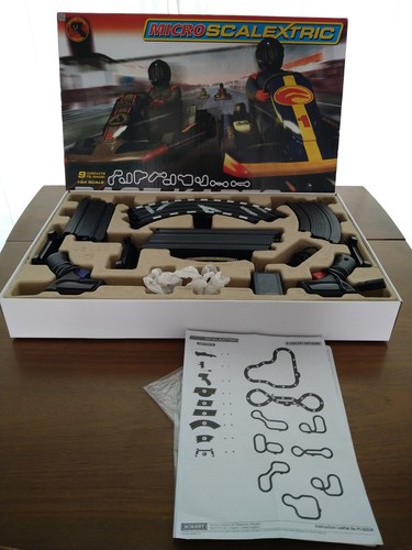 Micro scalextric race karts - race,
