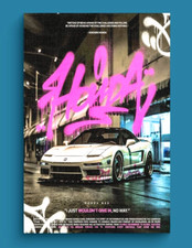 Honda NSX JDM Fan Art Canvas - Japanese Supercar Automotive Wall Print - A4