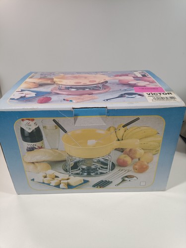 Cheese fondue set yellow - fondue, 6