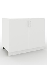 JD Greta Adjustable Kitchen Sink Unit 1000mm Storage Cabinet – White Matt