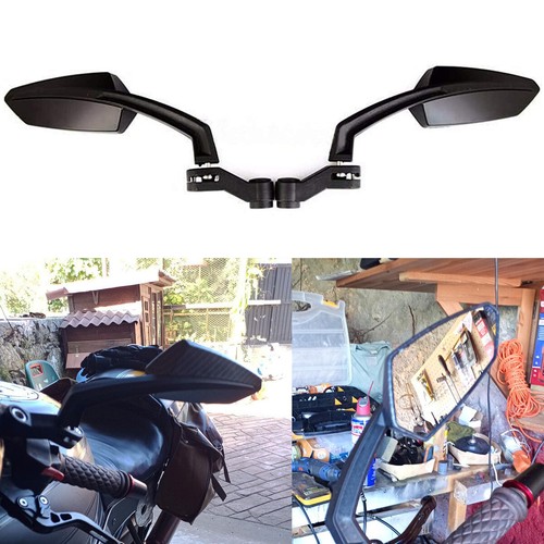 Black side mirrors - black, rearview