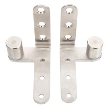 2 Pcs Hinge Pivot Door Hide Rotatable Hinges Home Window Stainless Steel hinges