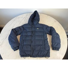 Lacoste Men's Down Puffer Jacket Navy - Size: XS - 80% Goose Down - Hooded
