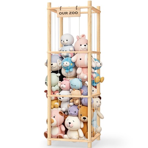 Wooden stuffed animal storage - stuffed,