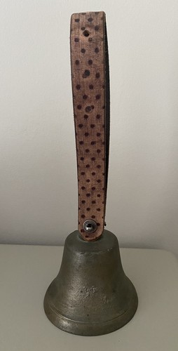 Brass hand bell rustic folk - hand,