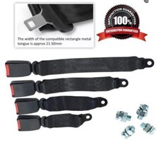 Seat Belt Buckle Receiver Replacement Universal Fitting 25 30 35 45cm