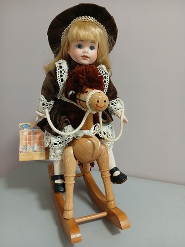 Vintage porcelain doll - vintage,