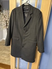 Zara Man XL Grey Long Overcoat