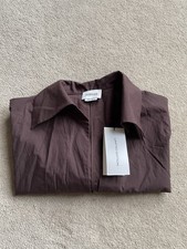 Massimo Dutti Brown Shirt Women’s Size Medium 100% Cotton BNWT RRP €100