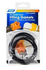 Camco 39834, Easy Slip Sewer Hose Fitting Gaskets, 2 Elbow & 2 Bayonet Gaskets