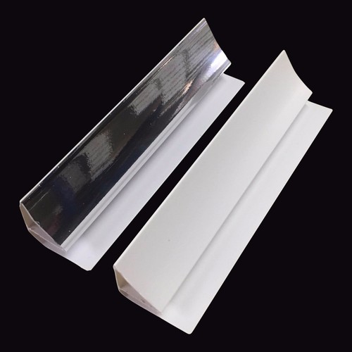 Silver white 5mm coving trim - white,