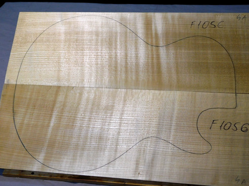 Flame maple carved - maple,