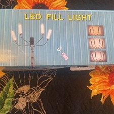 Four Arms LED Beauty Lash Light Lamp with 63" Tripod Stand,30W Dimmable 6500K