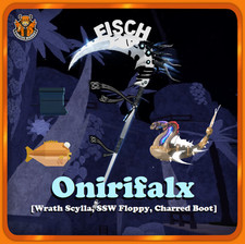 [FISCH] - Onirifalx Rod [Complete Bundle: Wrath Scylla SSW Floppy Charred Boots]