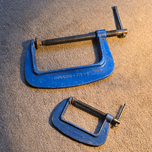 Vintage record 119 - record, clamps