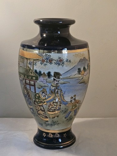Vintage japanese vase cobolt - japanese,