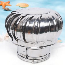 CHIMNEY SPINNER COWL Stainless Steel Spinning Wind Rotating Cap 160mm Diameter