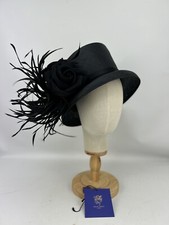 Stunning Philip Treacy Black Hat  (1231) 58cm / 23'' Larger Size ..