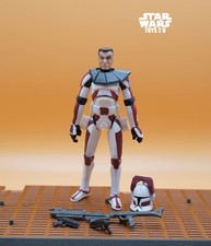 STAR WARS FIGURE 2008 ANIMATED CLONE WARS LIEUTENANT  CLONE TROOPER THIRE
