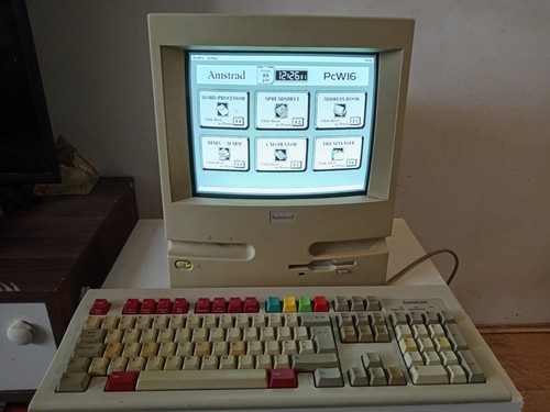 Amstrad pcw16 vintage computer - amstrad,