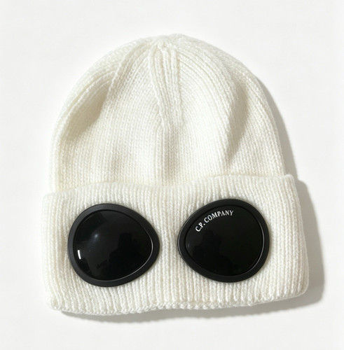 Company white knit beanie - c.p.,