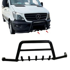 Black Nudge A-Bar Bull Bar One-Piece Fits Mercedes Sprinter W906 [2007-2018]