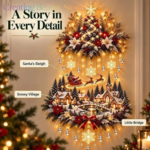 Illuminated christmas tree - illuminated,