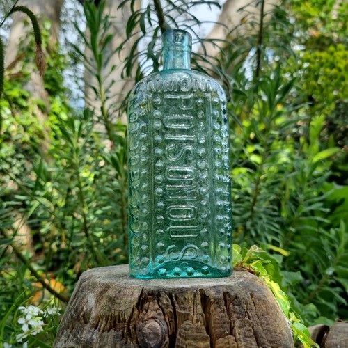 Rare antique aqua studded - rare,