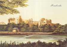 KEVIN PLATT PAINTINGS PEMBROKE TOPOGRAPHICAL POSTCARD UNUSED V GD MINT