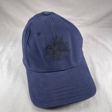 Hashtag Hat Mens Medium Blue Baseball Cap Embroidered Flexfit Outdoor Gents