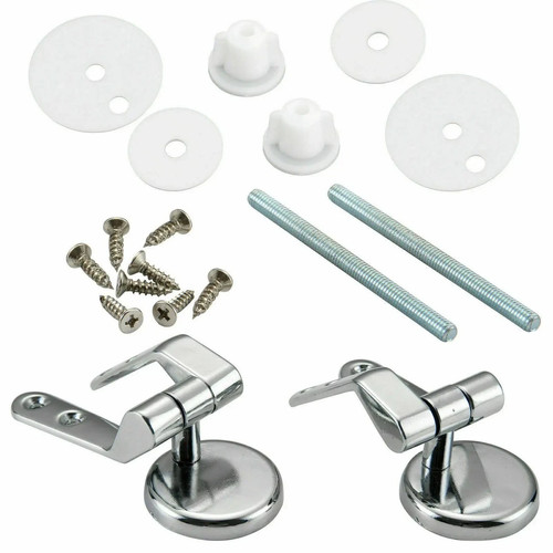 Toilet seat hinges - seat, pair