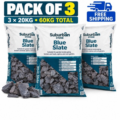 40mm blue slate chippings - 40mm,