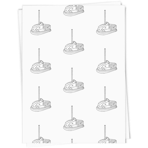 Dodgem car gift wrap - /,
