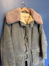 Vintage 40’s Swedish Military Mats Larsson Heavyweight Parka Military Jacket XL