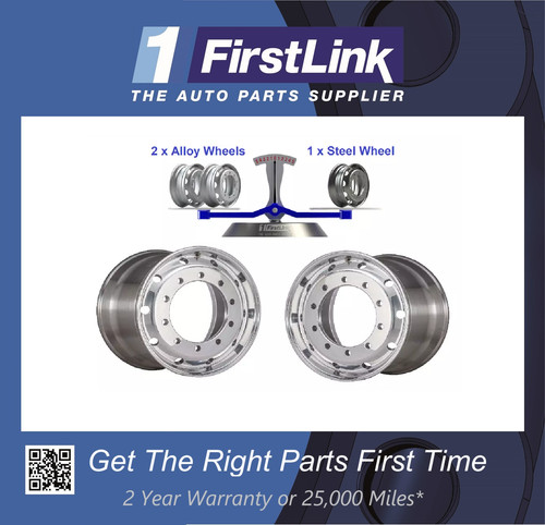 Polished alloy wheel - wheel, rims