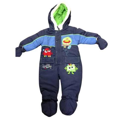 Baby babies snow suit hooded - babies,