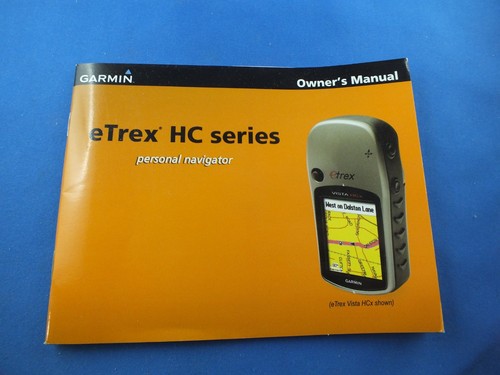 Original garmin owners manual - original,
