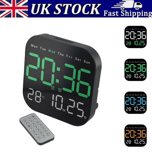 Digital wall clock led - led, large