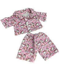 Pink Unicorn PJs Pyjamas 16 " Teddy Bear clothes outfit fit build a bear