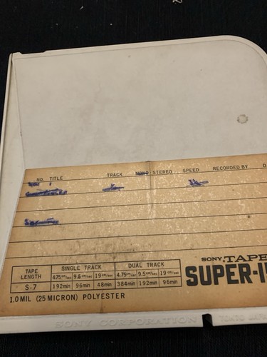 Sony super 150 reel - reel,