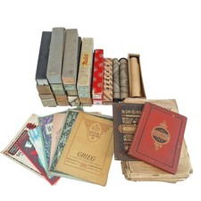 Vintage Antique Pianola Music Rolls Player Piano Job Lot With Music Sheets/Books