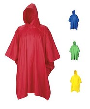  WATERPROOF HOODED PONCHO hiking smock jacket camping 4 colours outdoor rain mac