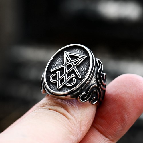 Stainless steel lucifer satan - stainless,
